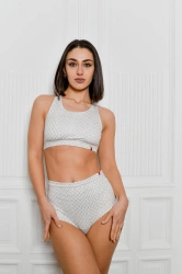 Спортивний топ з відкритою спиною White Snake
