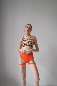 Open Back Top Leopard