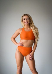 Top Sportowy Odsłaniający Plecy Orange