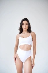 Spodenki z wysokim stanem Femme Blanc