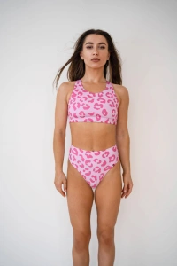 High Leg Cut Shorts Pink Panther