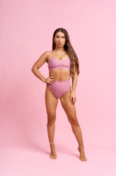 Шорти зі смужками з боків Not So Grr Violet (1)
