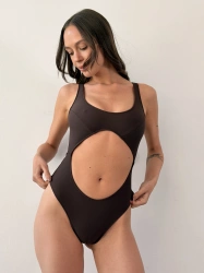 Body z Wycięciem Na Brzuchu Love Me Tender Espresso 2.0